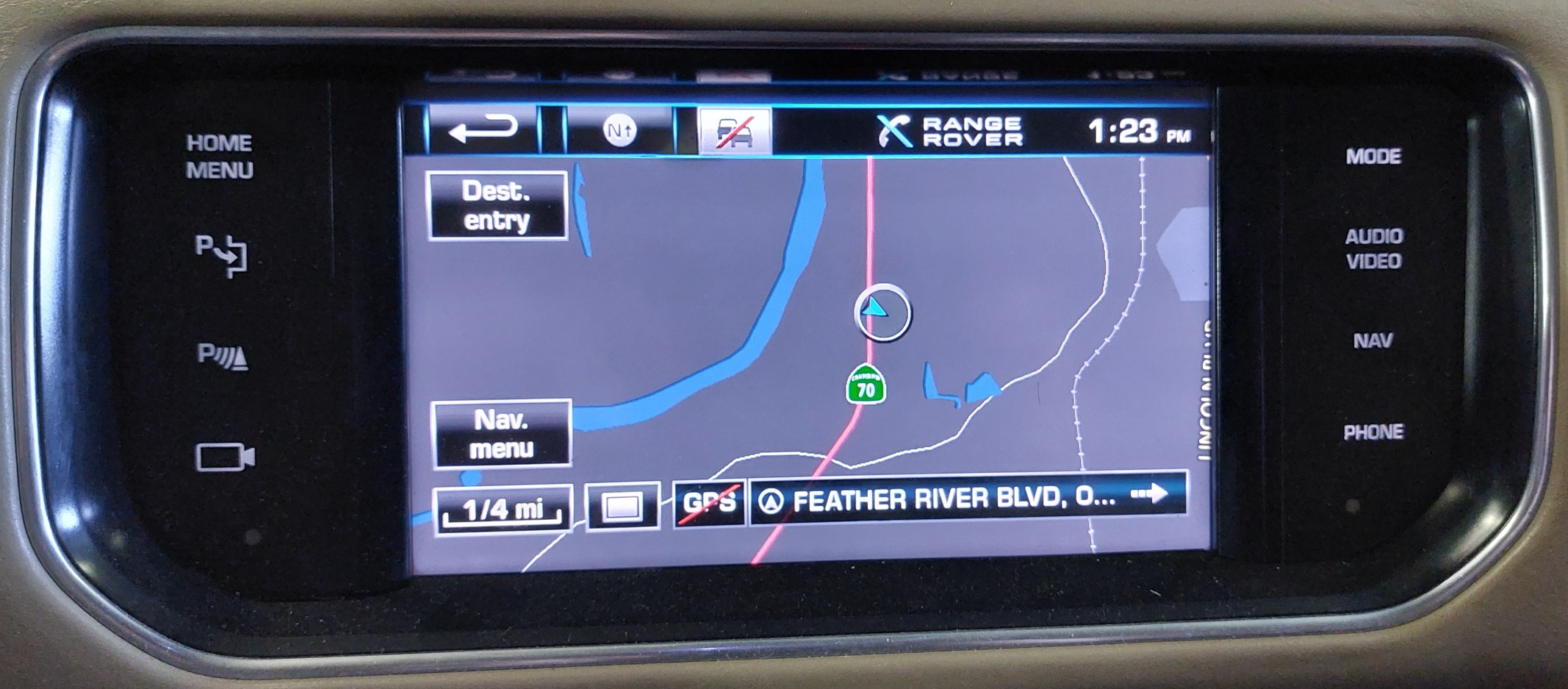 2013 RANGE ROVER (L405) FRONT DASH GPS NAVIGATION MEDIA CAMERA DISPLAY SCREEN — exact item pictured